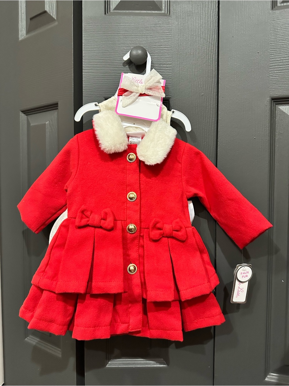 NWT Christmas dress and Coat